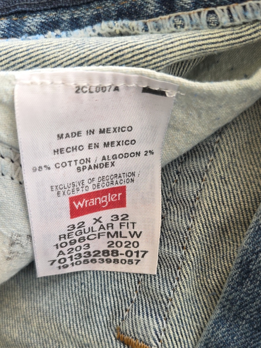 Wrangler 550 Performance Series Regular Fit Jeans Men's Size 32x32 Denim Blue - Picture 5 of 8